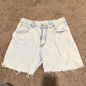Cotton On High Straight Bermuda Jean Shorts